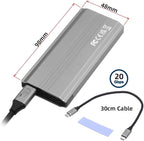 CY Type-C USB3.2 USB4 20Gbps to M-Key M.2 NGFF NVME SATA SSD PCBA Enclosure - Image 9