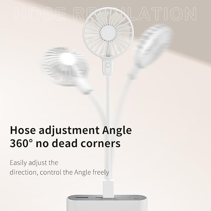 USB Fan, Mini Portable Fan for 360° Rotation, Small Personal Fan for Home Office - Image 3