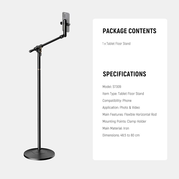 NEEWER BASICS Phone Floor Stand - Image 8