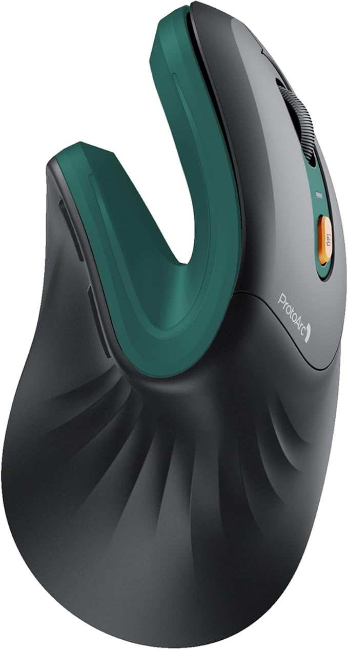 ProtoArc Ergonomic Vertical Mouse, EM11 NL Rechargeable Wireless Mouse Bluetooth by ProtoArc