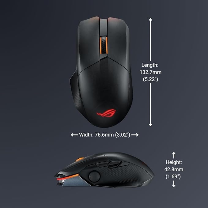 ASUS ROG Chakram X Origin Gaming Mouse, Tri-Mode connectivity, 36000 DPI Sensor - Image 8