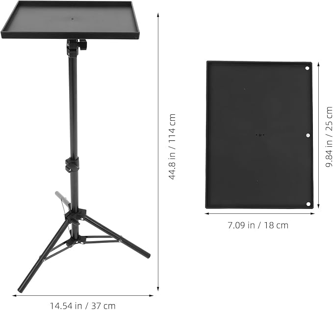 MAGICLULU Projector Stand Tripod 44.88 Inch Height Adjustable Tripod Stand - Image 2