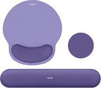 MOSISO Wrist Rest Support for Mouse Pad&Keyboard Set, Circle Curved Ergonomic by MOSISO