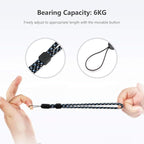 Hand Wrist Strap Lanyard, Adjustable Wristlet Hand Strap Nylon Lanyard - Image 2