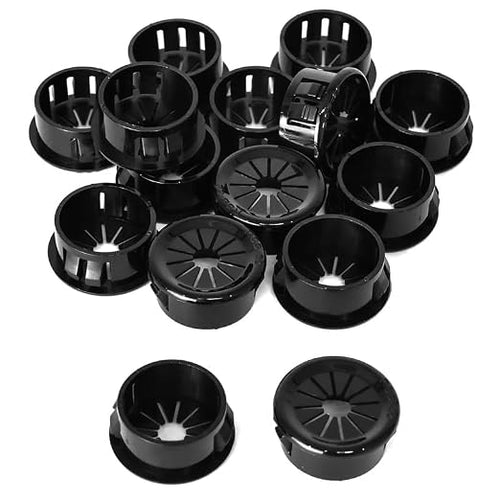 30PCS Cable Grommets, 7/8" Desk Hole Cover Petal Shaped Buckle Type Nylon Snap by EASYEAH