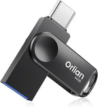 64GB USB C Flash Drive, Dual Drive USB 3.0 and Type C Thumb Drive Up to 110MB/s by Orlian
