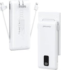 Charmast Portable Charger with Built-in Cables & Wall Plug, 10000mAh Portable by Charmast
