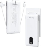 Charmast Portable Charger with Built-in Cables & Wall Plug, 10000mAh Portable by Charmast