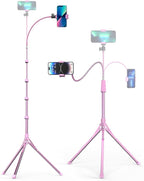 Aureday Phone Tripod, Remote and Phone Holder, Overhead & Selfie Stick by Aureday