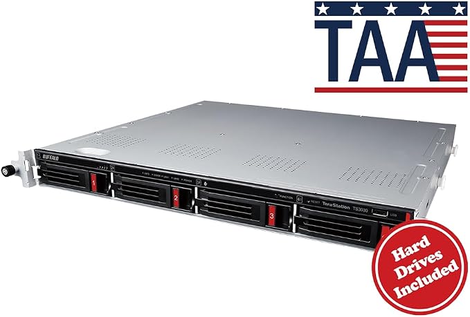 BUFFALO TeraStation 3430RN 4-Bay 16TB Rackmount Small-Med Business NAS w/Hard - Image 3