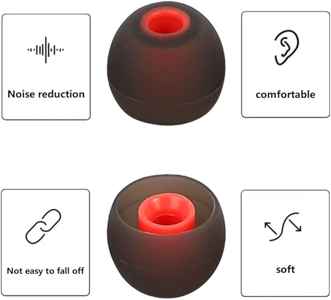 Earbud Tips Earbud Replacement Pieces Silicone Soft and Comfortable Compatible - Image 7