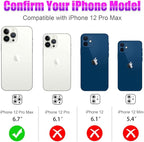 AGVEE 3+3 6 Pack for iPhone 12 Pro Max 6.7" Camera Lens Cover Protector - Image 2