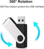 JUANWE 16GB USB Flash Drive 50 Packs, Bulk Thumb Drives FAT32 Foldable - Image 2