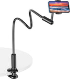 SAIJI Gooseneck Phone Holder for Bed, 360° Rotate Support Rod One-Hand - Image 6