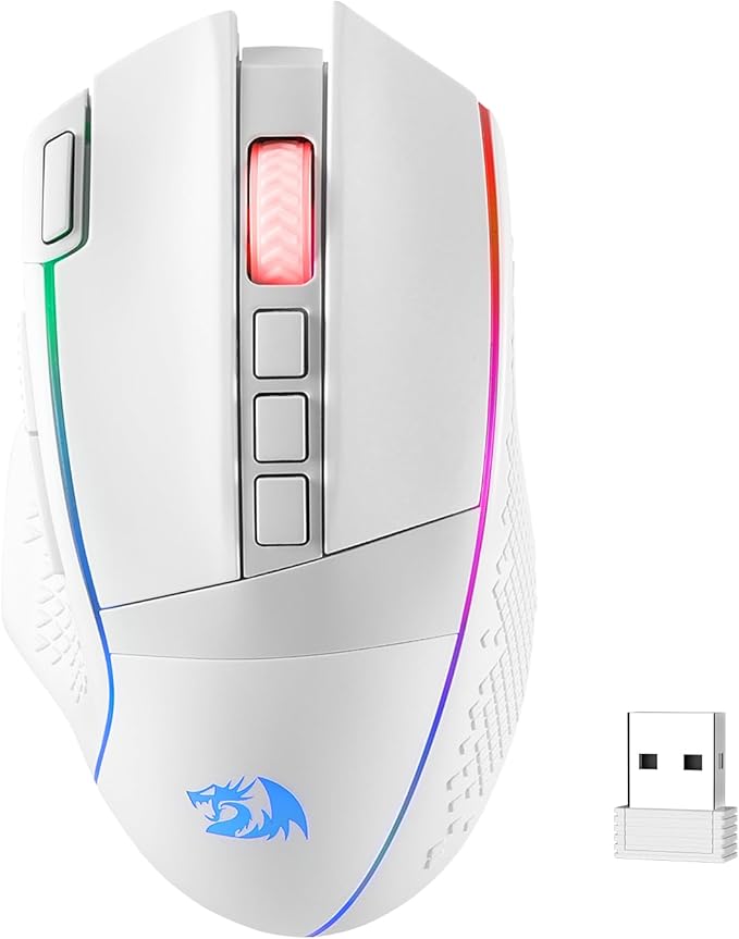 Redragon M991 Wireless Gaming Mouse, 26000 DPI 3-Mode Gamer Mice w/Rapid Fire - Image 9