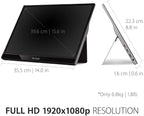 ViewSonic VG1655 15.6 Inch 1080p Portable Monitor - Image 4