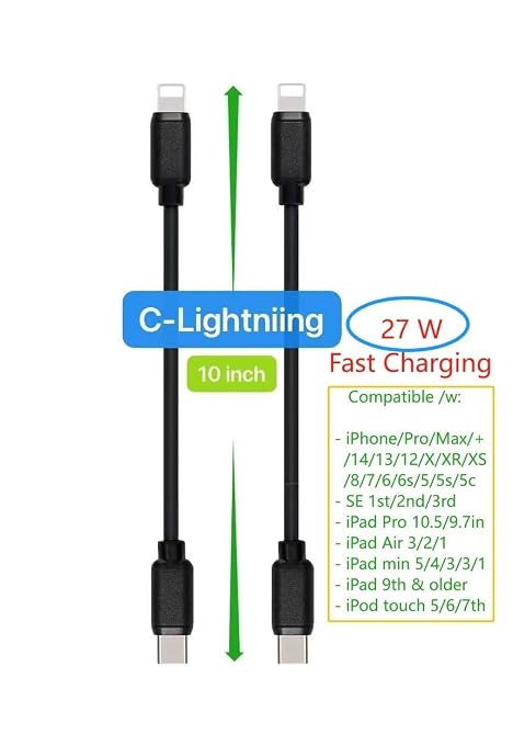 10-Pack Multi Short USB Cables & TypeC-C Cables - Image 3