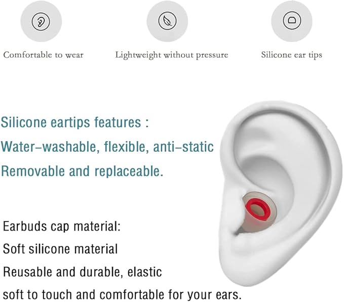 10 Pairs Small Earbud Tips Replacement Ear Tips - Image 6