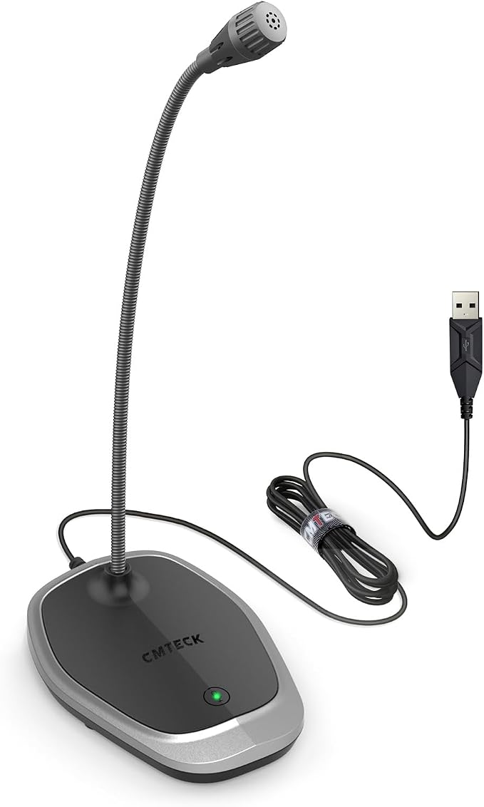 CMTECK USB Computer Microphone, Plug &Play Desktop Omnidirectional Condenser PC - Image 8