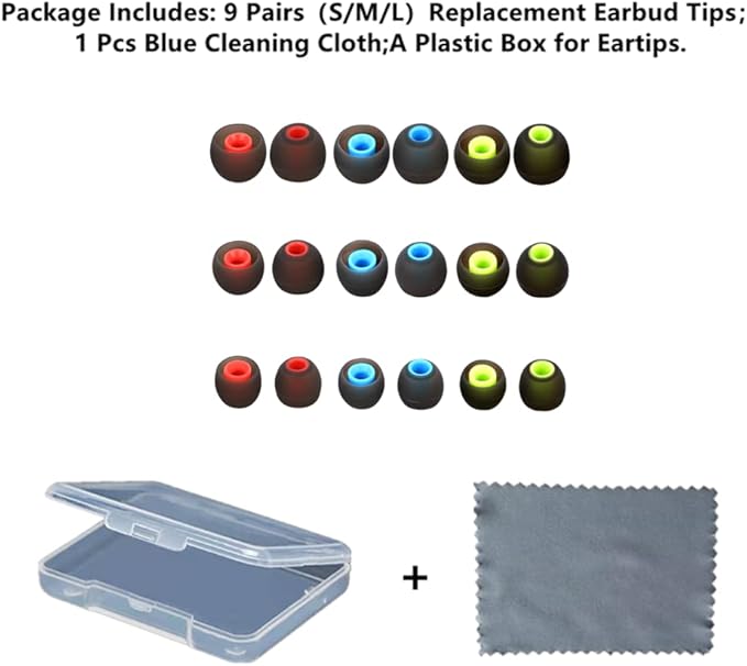 Earbud Silicone Ear Tips Replacement Earbuds Gels - Image 2