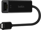 Belkin USB-C to Ethernet Adapter, Gigabit Ethernet Port Compatible w/ USB-C by Belkin