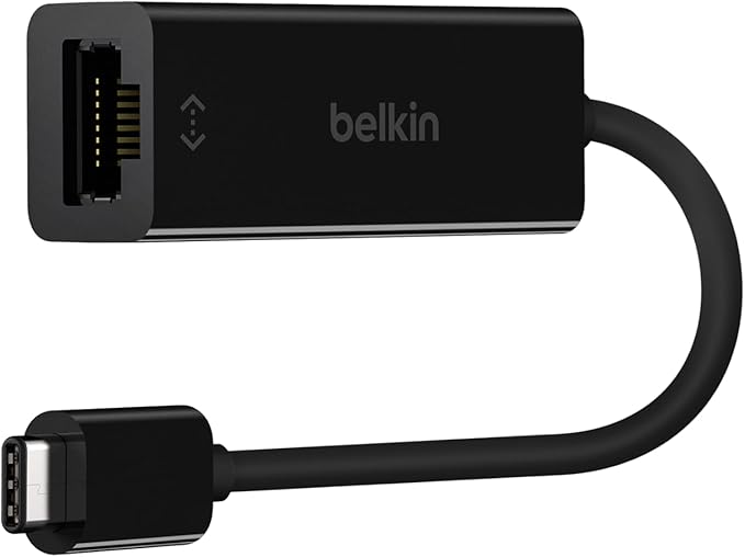 Belkin USB-C to Ethernet Adapter, Gigabit Ethernet Port Compatible w/ USB-C by Belkin