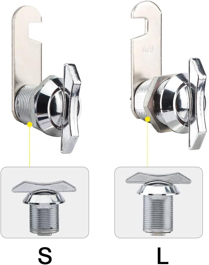 Thumb Operated Offset Cam Lock, Replacement Keyless Compartment Latch, - Image 9