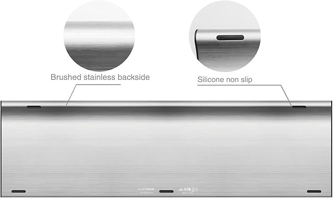 ALLIFE 2.4G Wireless Keyboard Stainless Steel Ultra Slim Full Size Keyboard - Image 2