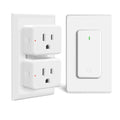 Remote Switch Outlet, Wireless On/Off Light Switch Wall Mounted, TUV Listed by greencycle