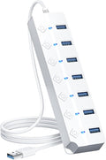 ONFINIO USB Hub 3.0, 7-Port USB Hub Splitter by Onfinio