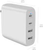Amazon Basics 100W Four-Port GaN Wall Charger w/ 2 USB-C & 2 USB-A Ports w/PD - Image 6