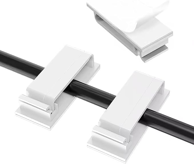 Adhesive Cable Clips Holder, Outdoor Light Clips, Sturdy Nylon Cord Wall by Unknown