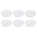 uxcell 6 Pcs 80mm Desk Grommet, Plastic Cable Hole Cover, Wire Cord Cable by uxcell