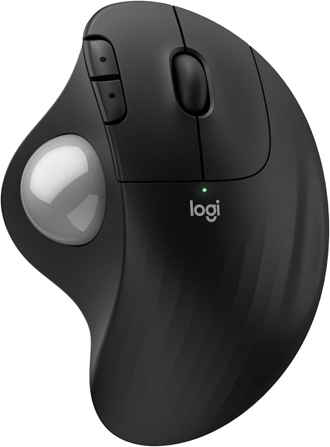 Logitech Ergo M575S Wireless Trackball Mouse, Wireless Ergonomic Mouse by Logitech