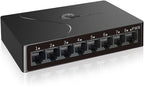 8-Port Gigabit Easy Smart Managed Ethernet Switch | Plug & Play Network Hub by STEAMEMO