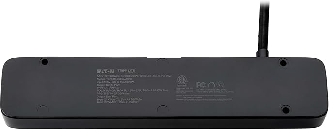 Eaton Tripp Lite series Desk Clamp Power Strip Surge Protector, 2x 30W USB-C - Image 8