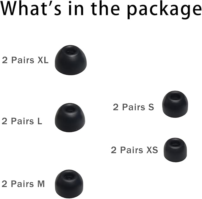 Silicone Earbuds Tips for Powerbeats Pro2 Replacement Ear Tips 10 Pairs - Image 6