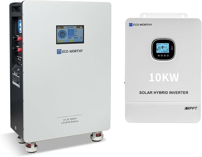 ECO-WORTHY Home Power Station Backup Power, 14336Wh LiFePO4 Battery Support by ECO-WORTHY