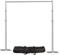 Pipe and Drap Backdrop Stand Kit, 10x 10ft Heavy Duty Adjustable Frame Backdrop by HYJ-INC