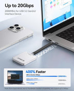 ORICO 1TB Magnetic External SSD, Aluminum Alloy, 4K 120Hz ProRes HDR Record and - Image 4