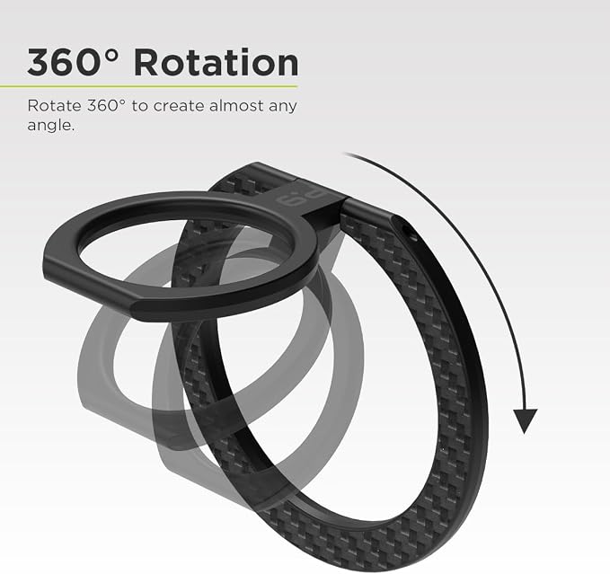 PureGear Magnetic Phone Grip Ring Stand, Magnetic Phone Ring Holder - Image 5
