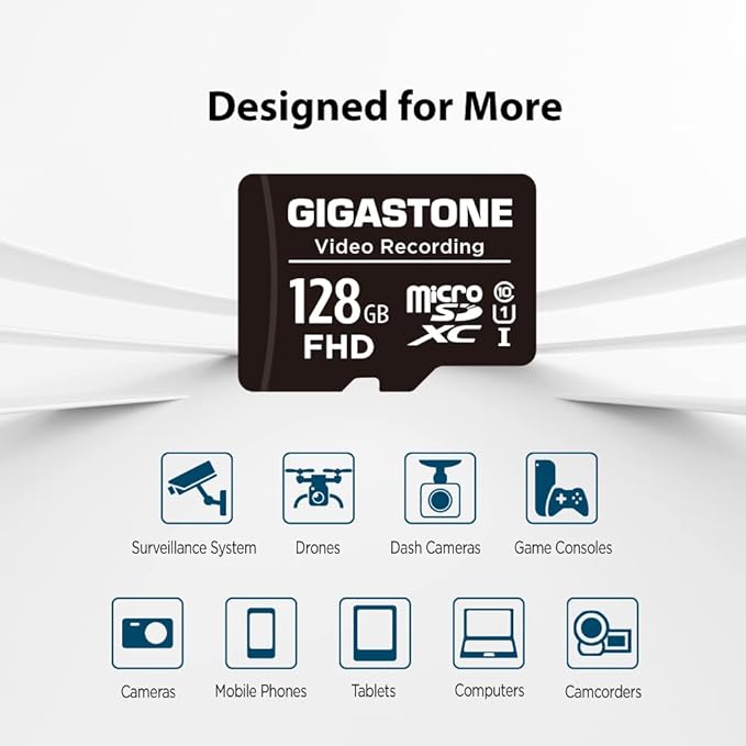 GIGASTONE 128GB Micro SD Card 5-Pack, A1 V30 4K Video Recording, Compatible - Image 7