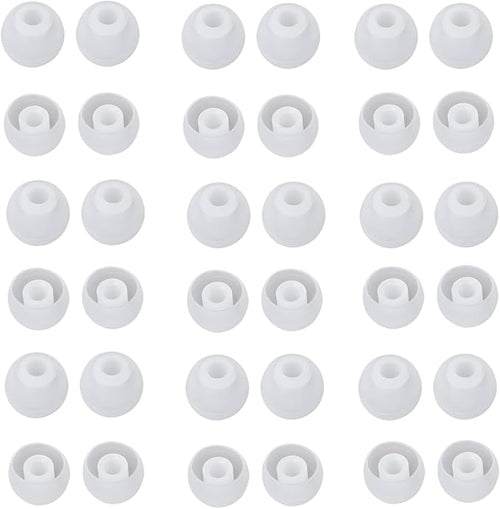 36 Pieces Medium Earbud Tips Soft and Comfortable Ear Bud Replacement Pieces by CYADCI