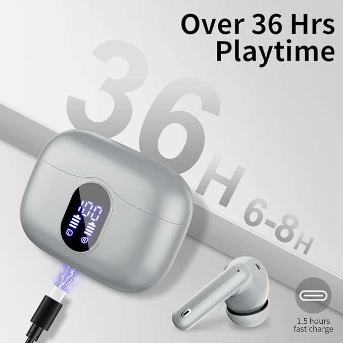 Btootos Wireless Earbuds Bluetooth 5.3 Headphones Bass Stereo Ear Buds - Image 7