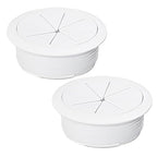 2 Pcs Desk Grommet 2" / 50 mm, Desk Hole Cover by EASYEAH