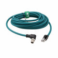 Right Angle M12 Ethernet 8 Pin X-Code RJ45 Cable by HangTonConnect