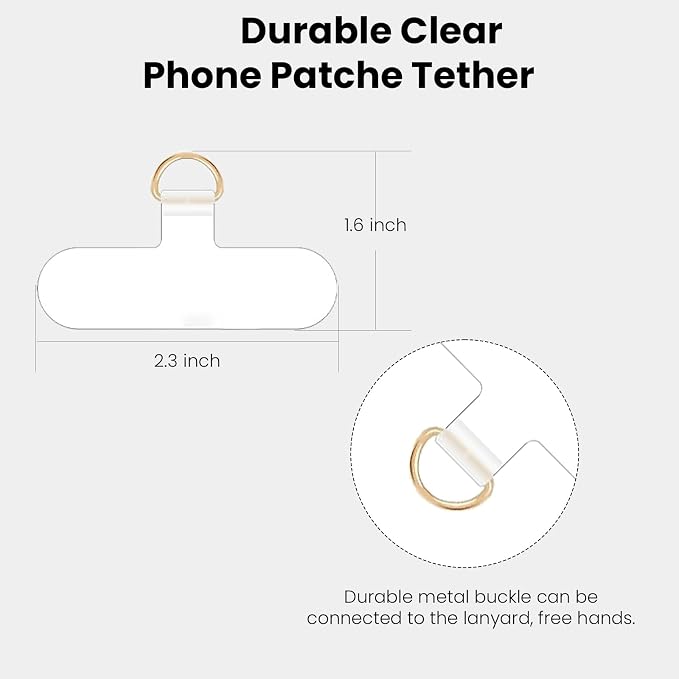 Clip and Go Strap for Phone Silver Metal Chain - Image 9