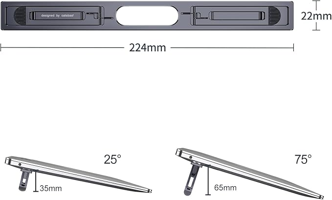Laptop Risers for Desk, 4 Adjustable Heights Laptop Stand, Keyboard Riser - Image 8