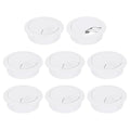 uxcell 8 Pcs 53mm Desk Grommet, Plastic Cable Hole Cover, Wire Cord Cable by uxcell