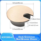 Desk Grommet 1-3/8", Desk Cord Hole Cover, Cable Grommet Metal Zinc Alloy - Image 8